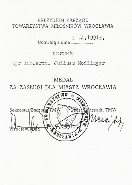 dyplom 1991
