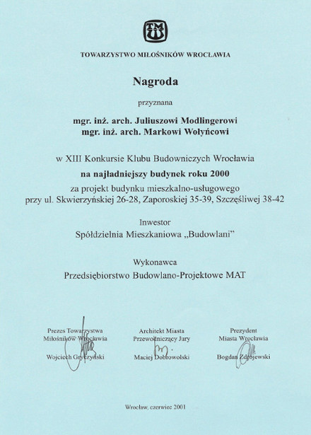 dyplom 2001